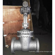 150lb 300lb 600lb Cast Steel Bevel Gear Operation Gate Valve